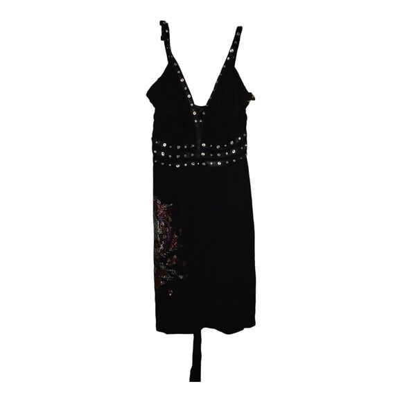 Ed Hardy Dresses & Skirts - Ed Hardy Christian Audigier Skull Tattoo Rhinestone Mini Dress XL Vtg Y2K NWT